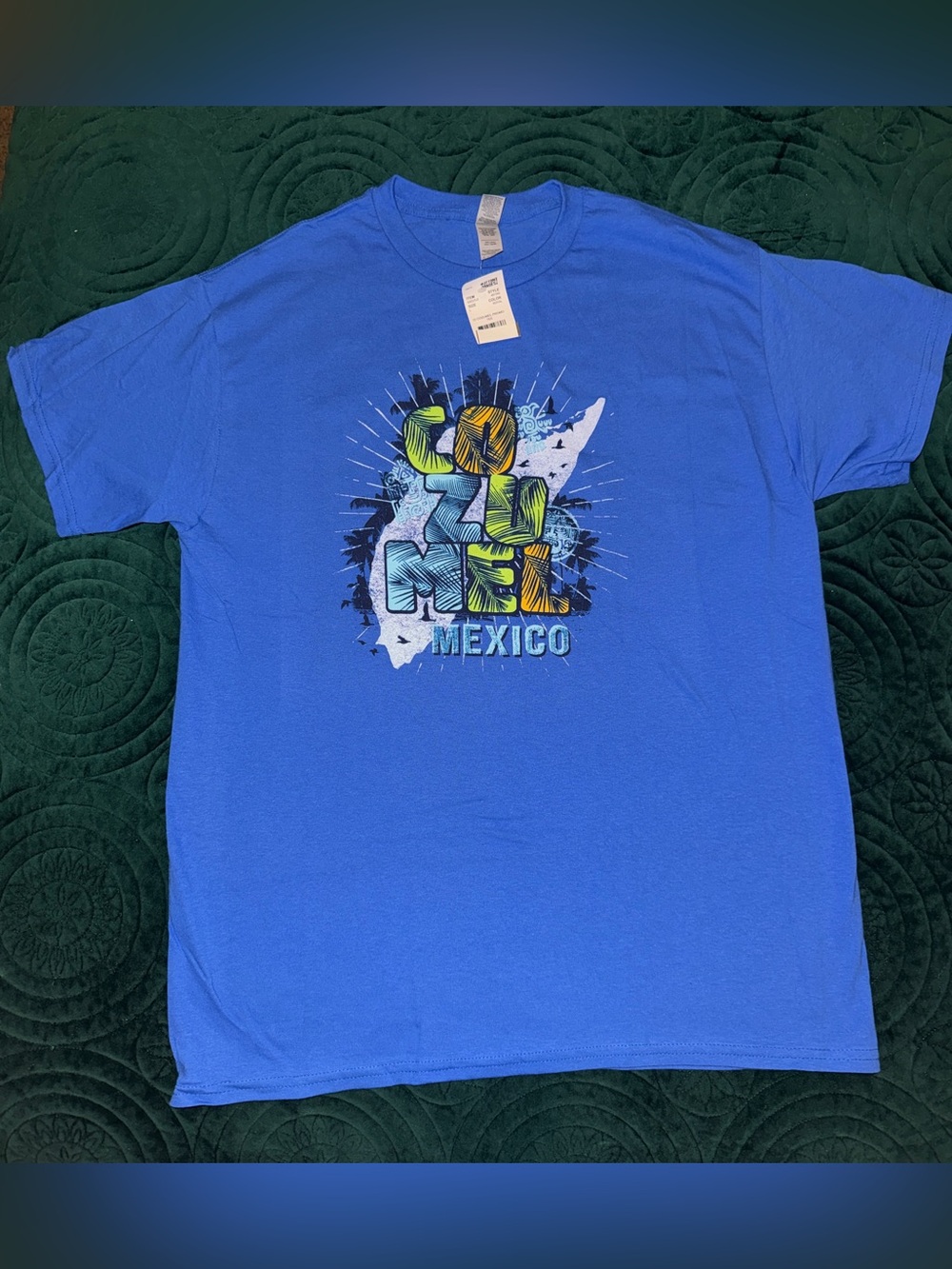 Blue Mexico Graphic Short Sleeve Tee